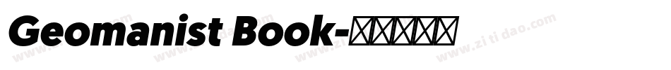 Geomanist Book字体转换